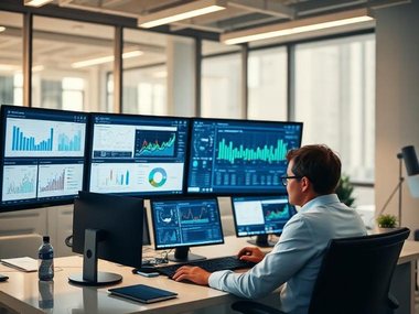 Réunion de cadrage entre consultants dans un bureau lumineux.